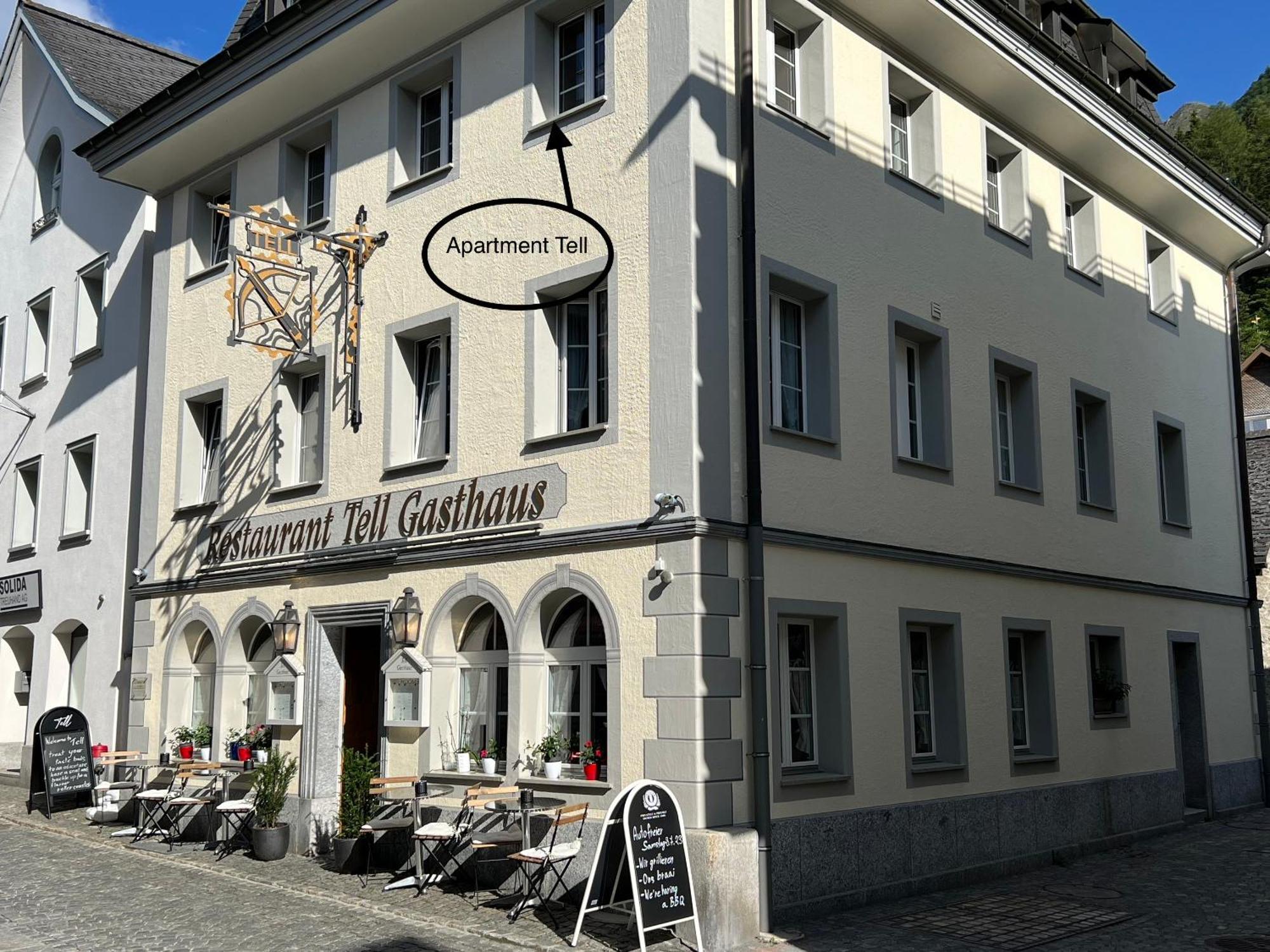 Gasthaus Tell Hotel Andermatt Exterior foto